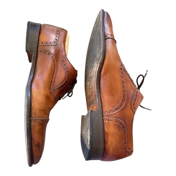 Magnanni Maxwell Wingtip Oxford Dress Shoes Men’s Size 10 | 43 EU Cuero‎ Tobacco main image 12